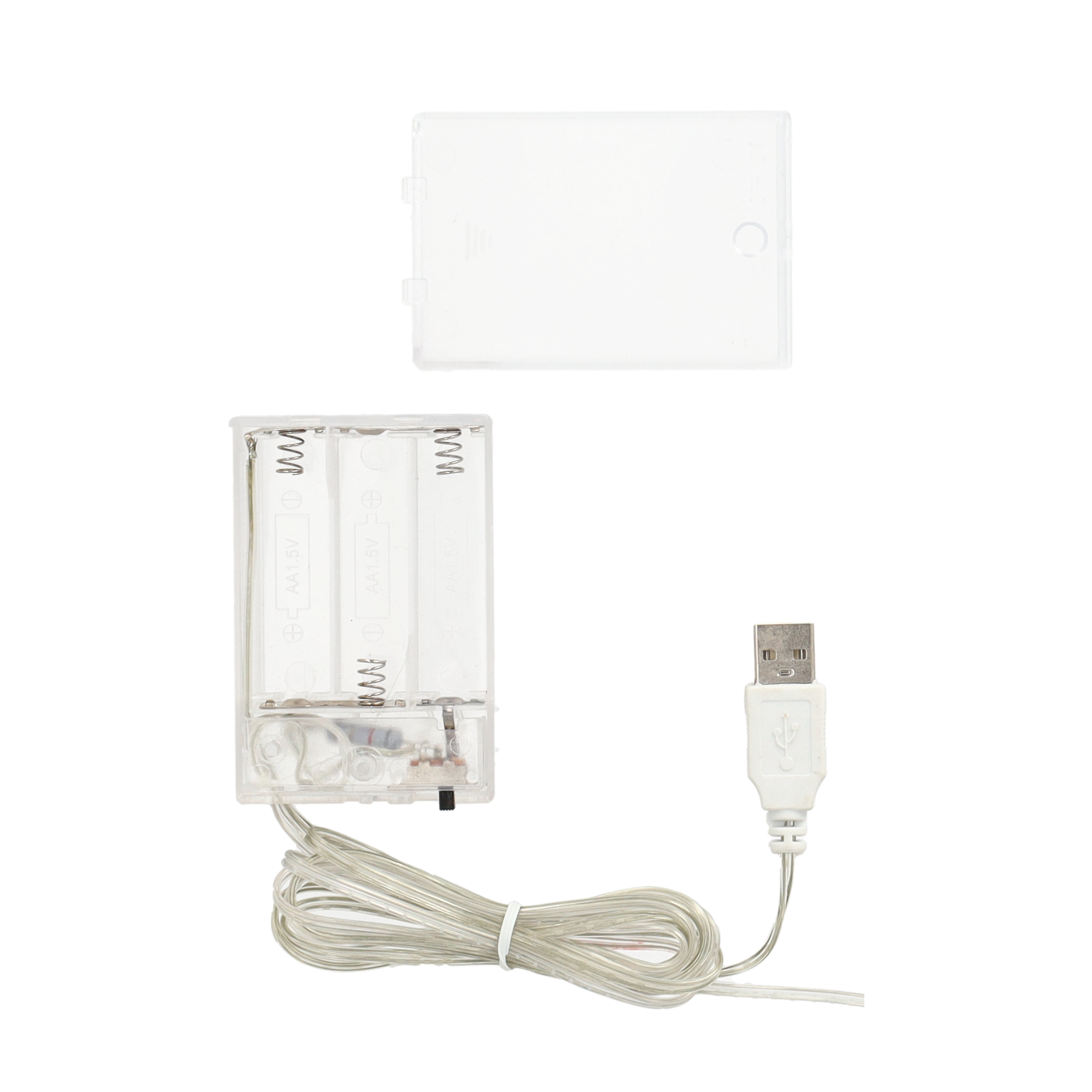 (25x20cm) Weihnachts LED Deko Licht Tannenbaum Hängelampe (Batterie / USB) - Grün