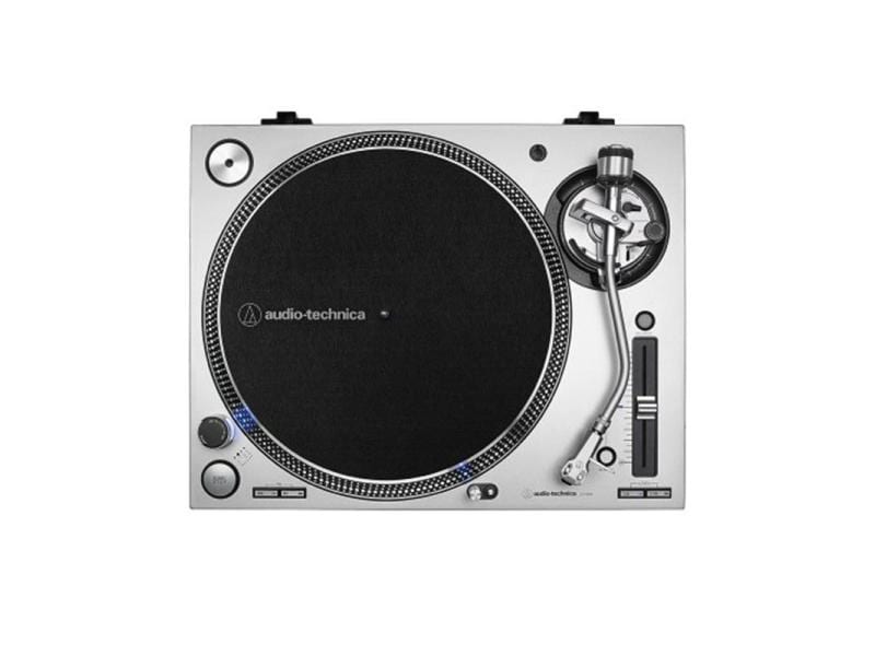 Audio-Technica Plattenspieler AT-LP140XP Silber Professioneller Plattenspieler mit Direktantrieb