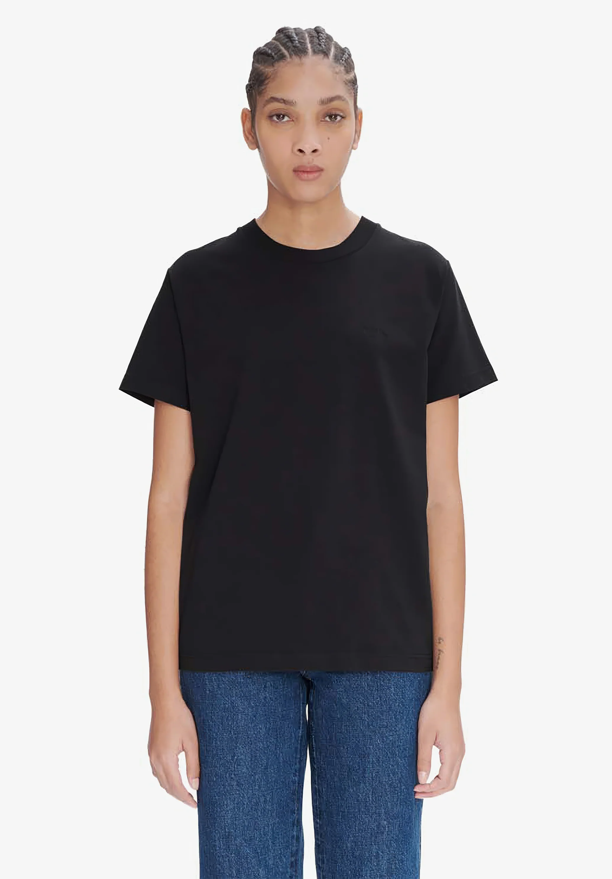 t-shirt standard apc brode GOTS - Noir