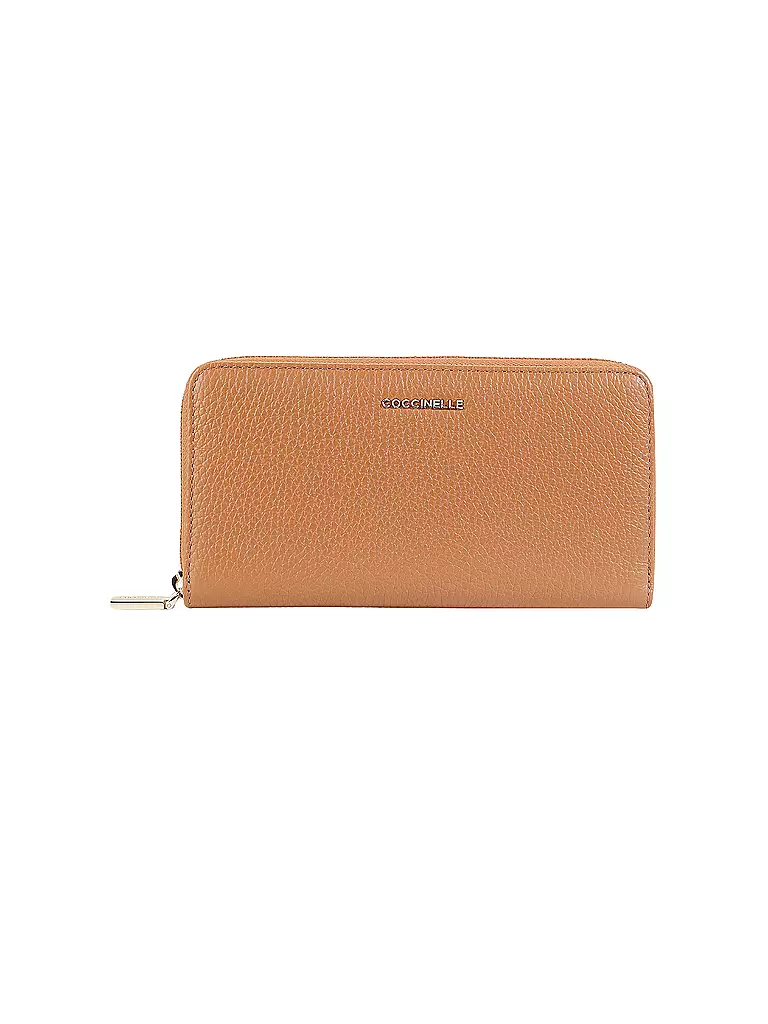 COCCINELLE Geldbörse METALLIC SOFT camel