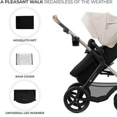 Kinderkraft MOOV 2 4-in-1 Duovogn, Moonlight Grey