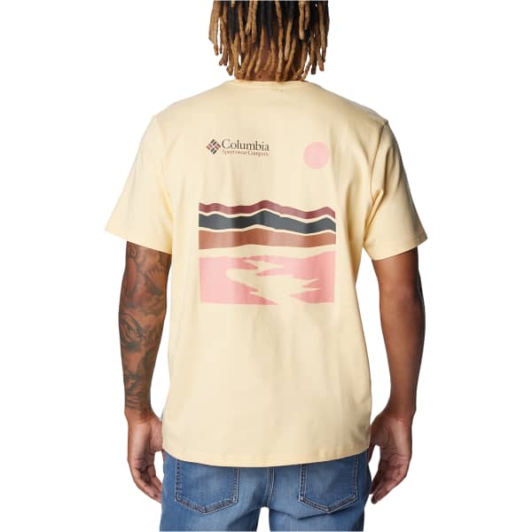 T-shirt COLUMBIA EXPLORERS CANYON BACK SHORT SLEEVE TEE SUNKISSED/HERITAGE