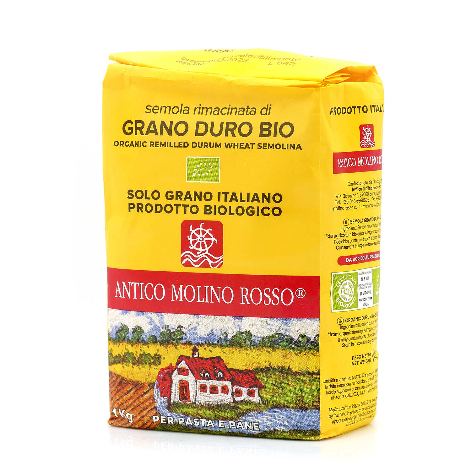 Semoule de blé dur italienne bio - Spéciale pâtes fraiches - Antica Distelleria di Altavilla