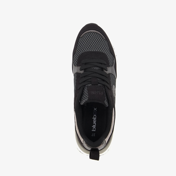 Blue Box dames sneakers zwart grijs