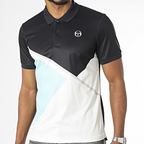 Polo Manches Courtes Scaleno 40174 Noir Blanc