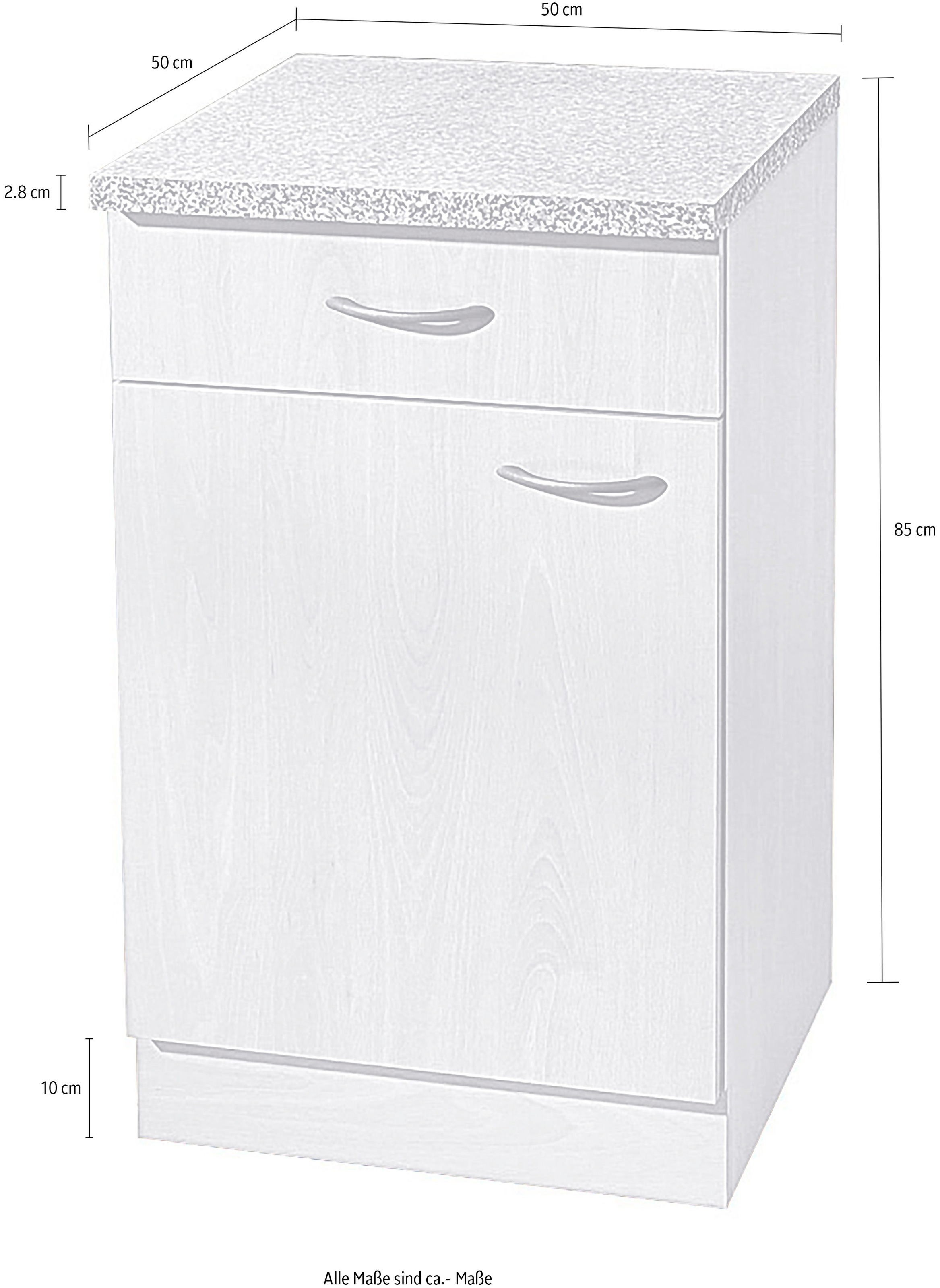 wiho Küchen Unterschrank »Kiel« 50 cm breit, 50 cm tief