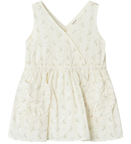 Lil' Atelier Kleid - NmfJinna - Kokosmilch m. Blumen