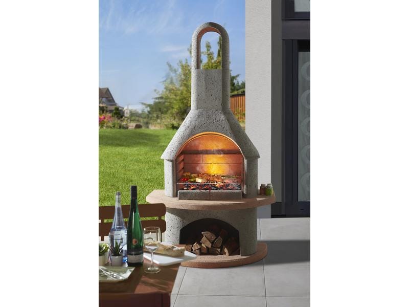 Buschbeck Cheminée Carmen, 110 x 203 x 65 cm Grillkamin für höchste Ansprüche