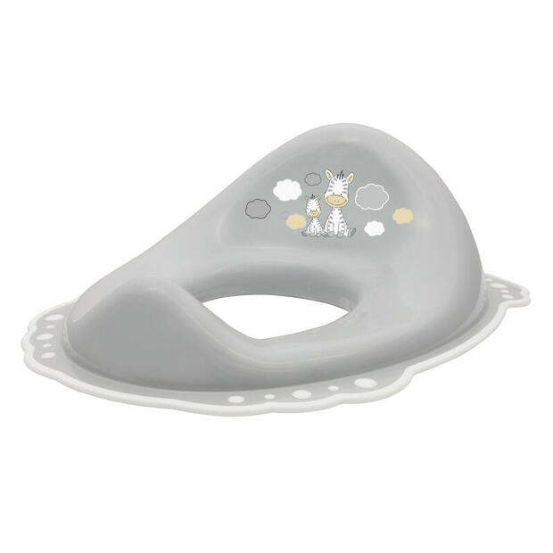 Réducteur de toilettes deluxe gris zèbre - MALTEX BABY