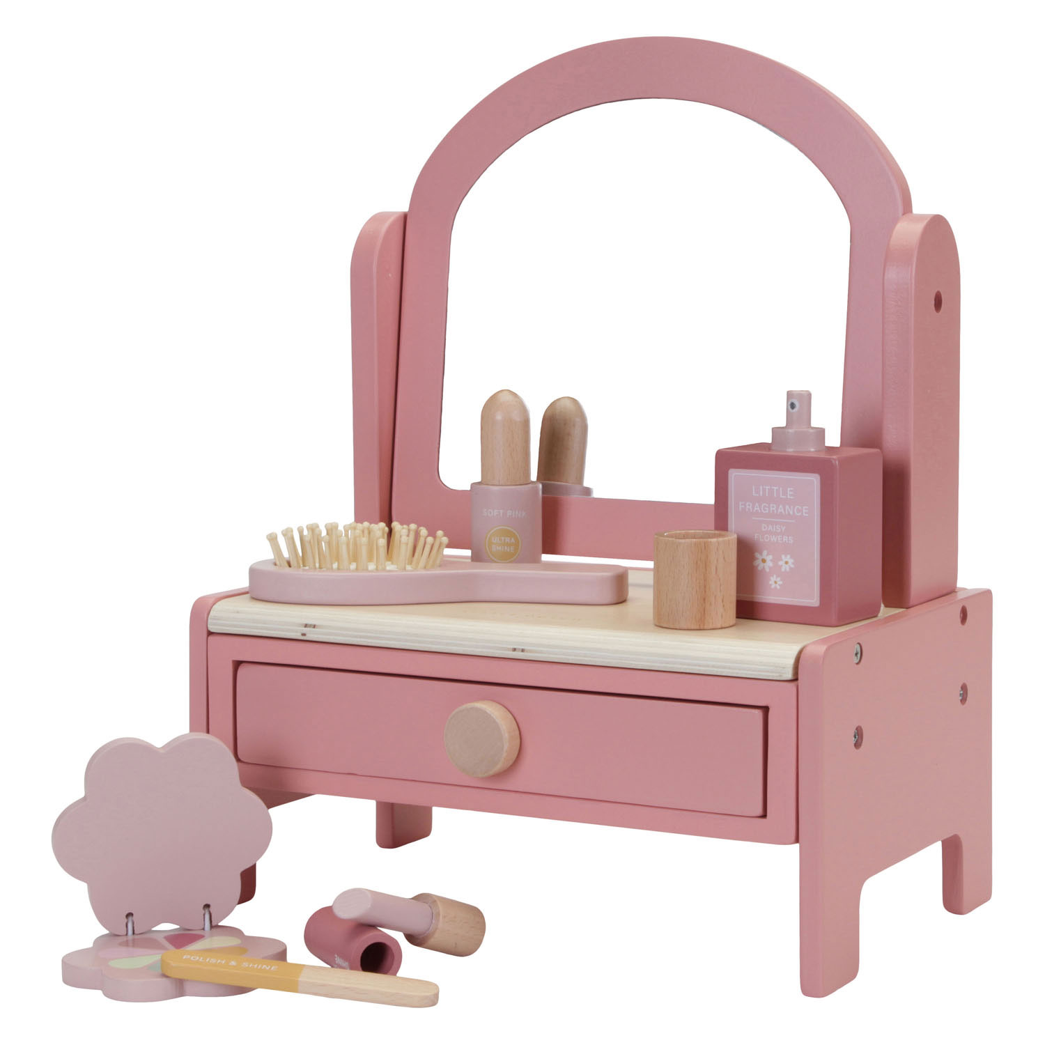Little Dutch Houten Kaptafel Roze FSC