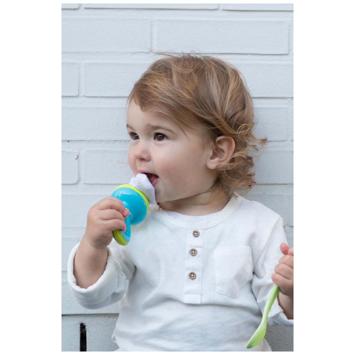 Nûby Sabbelzakje blauw 6+ maanden blauw