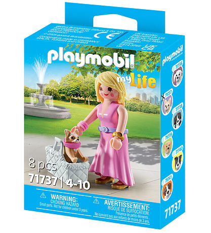 Playmobil My Life - Mädchen m. Chihuahua - 71737 - 8 Teile