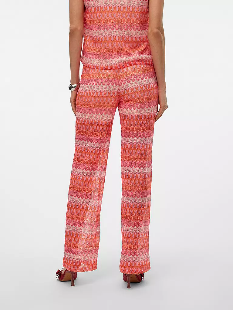 VERO MODA Hose Wide Leg VMDICTE rot