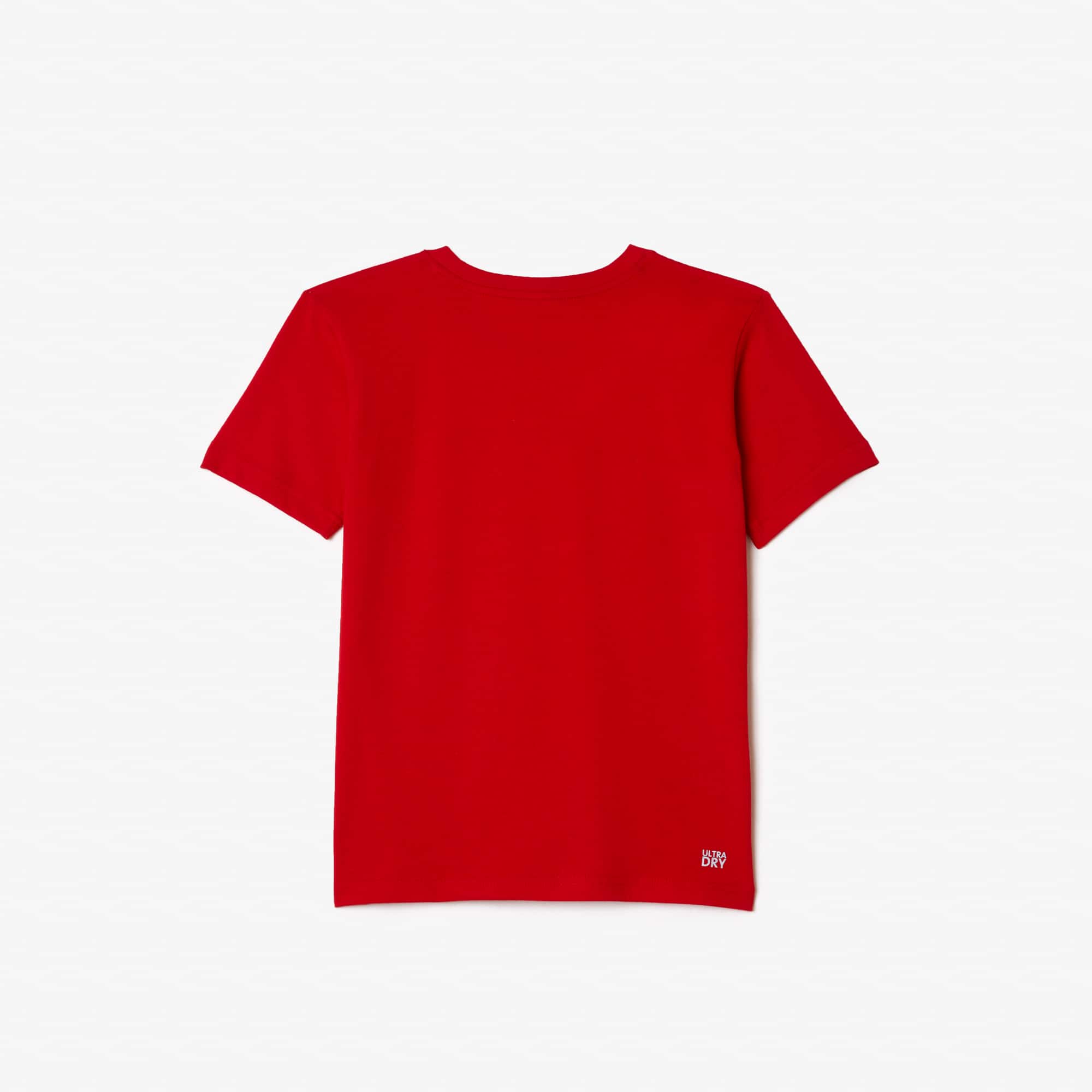 T-shirt Garçon Lacoste SPORT en coton mélangé respirant uni T-Shirts & Chemises - Rouge - Lacoste - Garçon