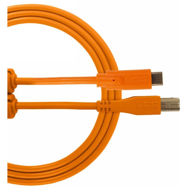 UDG U96001OR USB 2.0 USB-C - USB-B 1.5 meter oranje