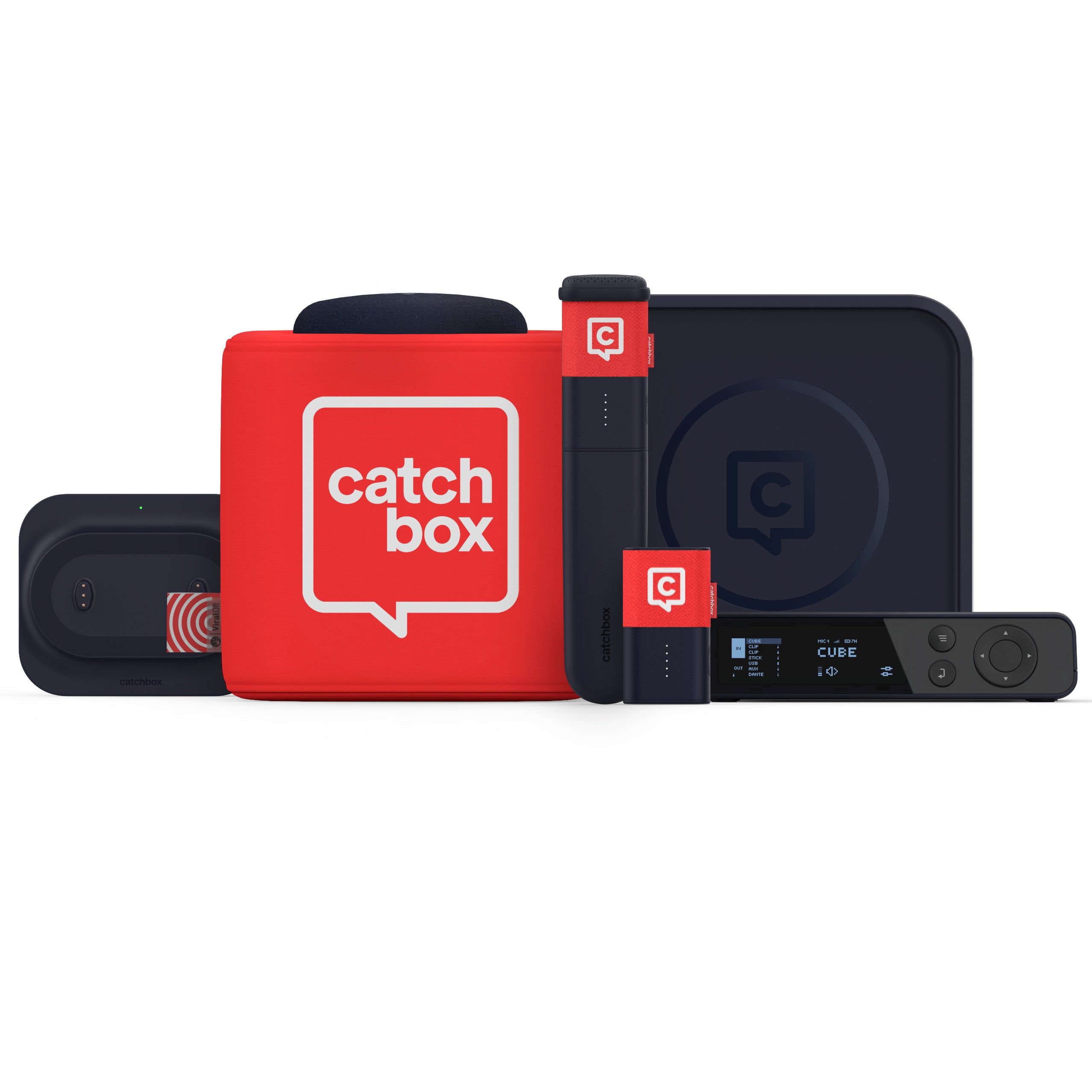 Catchbox Plus System 4 channel 1 Cube 1 Clip 1 Stick draadloze combinatieset