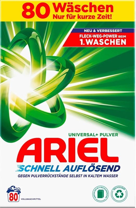 Ariel - Regulier Waspoeder - 4,8 kg - 80 Wasbeurten