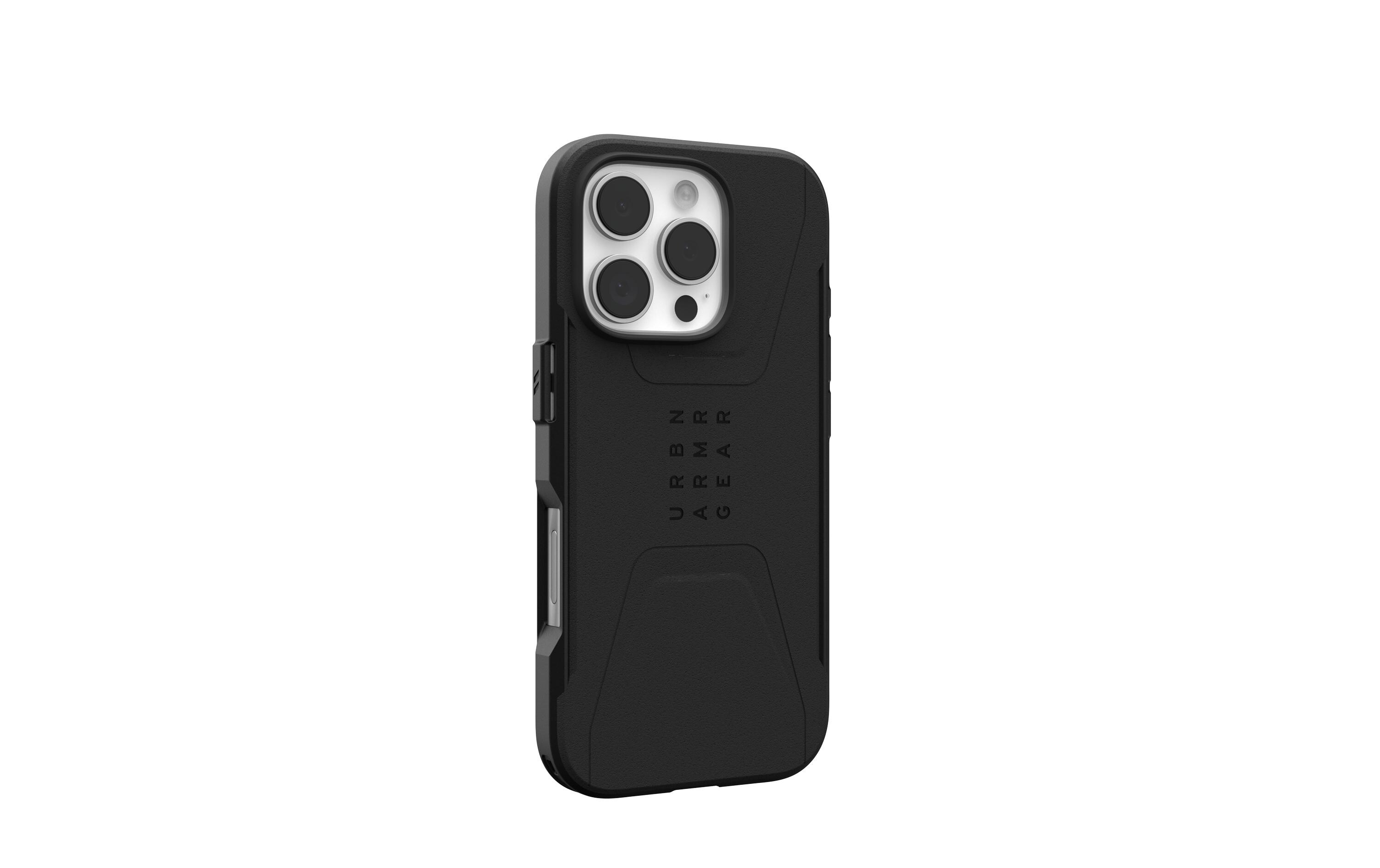 Back Cover Civilian Case iPhone 16 Pro BlackSchutzhülle für das Apple iPhone 16 Pro