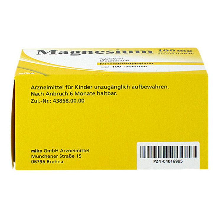 Magnesium 100 mg Jenapharm Tabletten, 100 St