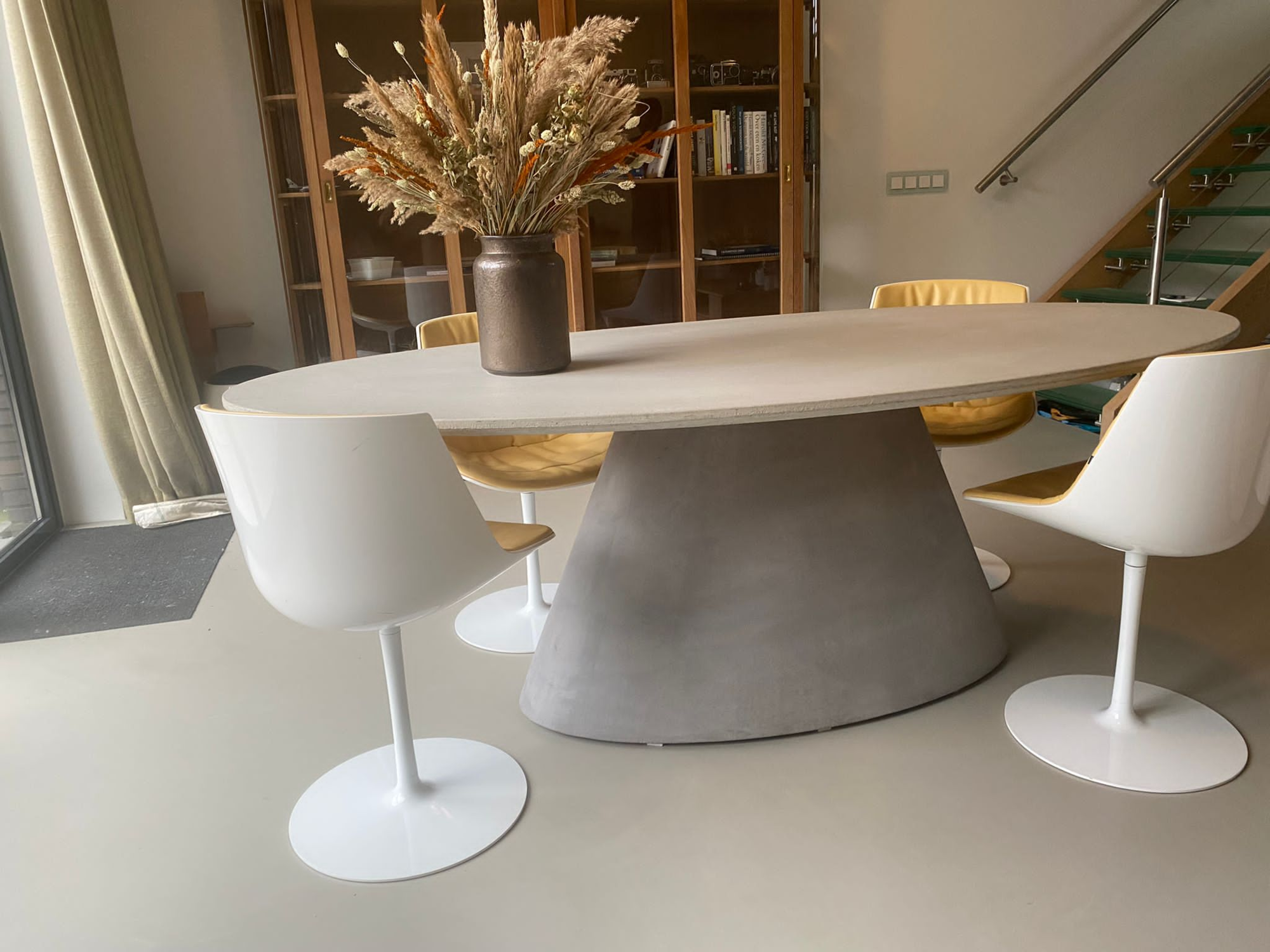 Bogard beton tafel ovaal | Light-grey Bogard Ovale beton tafel | Light-grey 260 cm