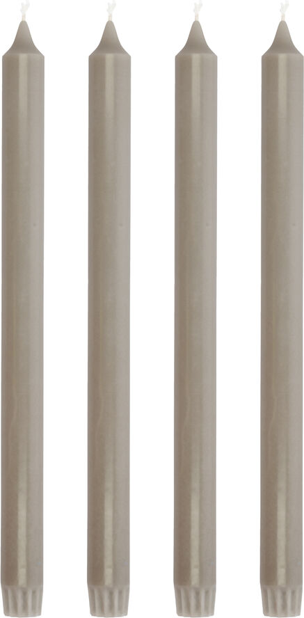 Villa Collection Kronelys Aia 30 cm 4 stk. Taupe Stearin Taupe