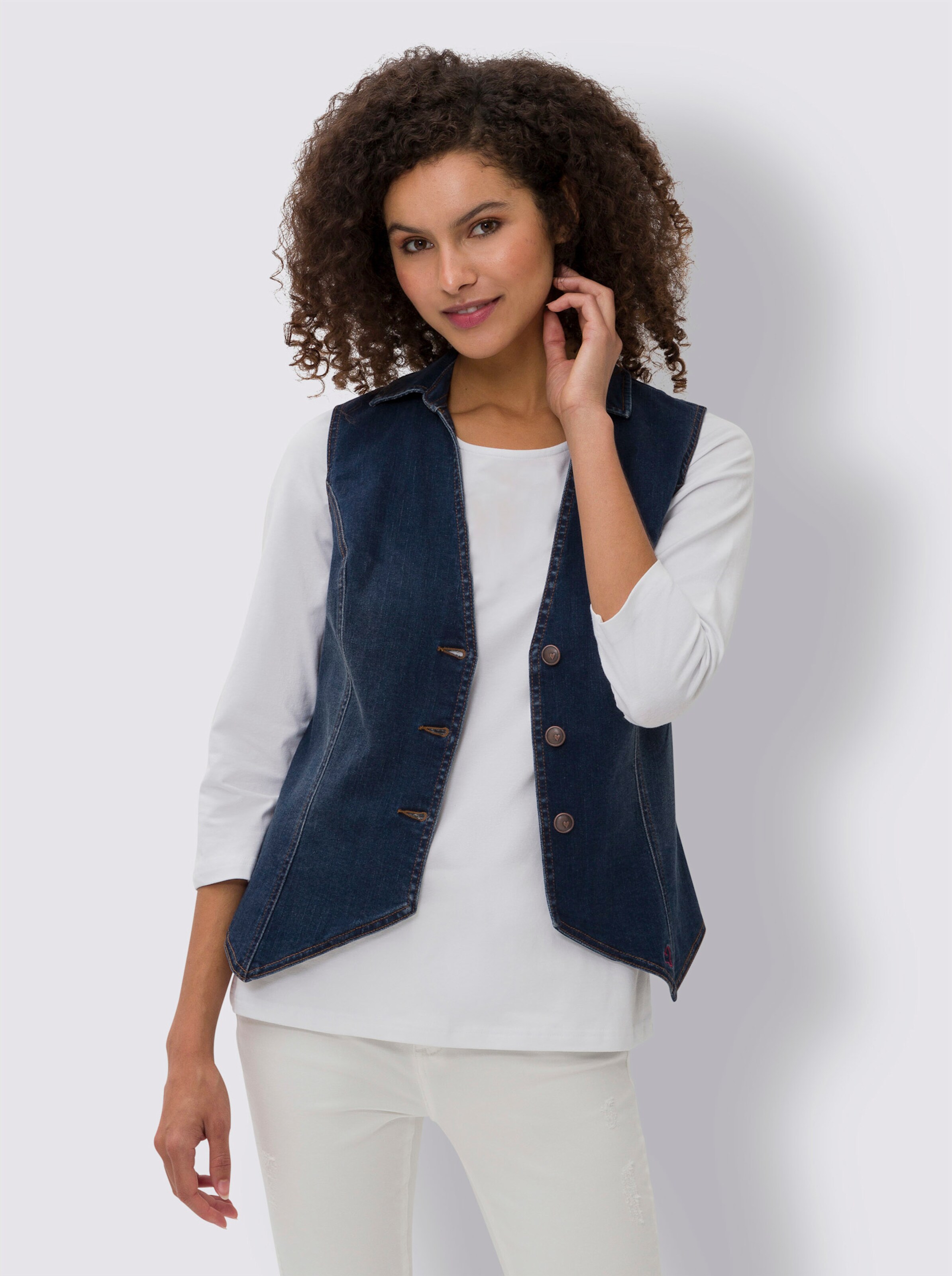 Jeans-Weste