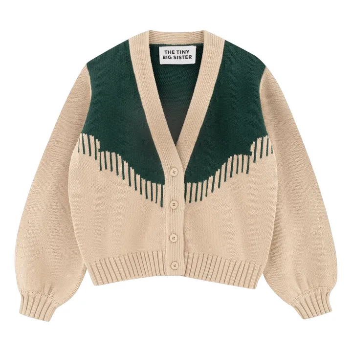 The Tiny Big Sister Cardigan Nora | Vert