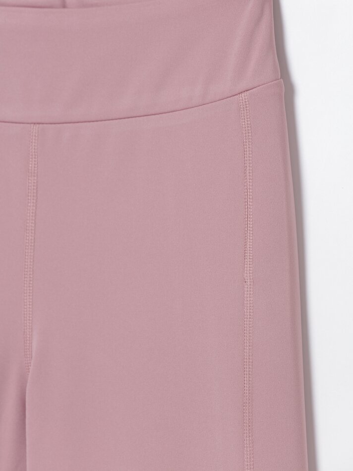 Conjunto com 3 Leggings Esportivas Combinando - Rosa