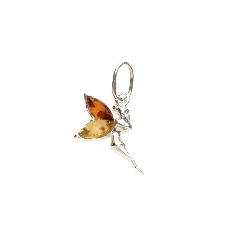 Pendentif argent 925 Ambre veritable de la mer Baltique