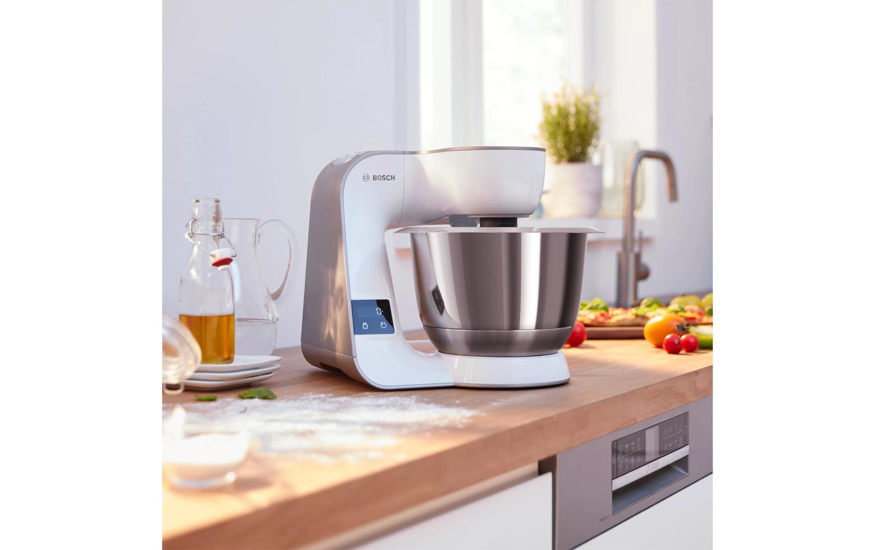 Küchenmaschine MUM5XW20 1000 W, Weiss<br>Vielseitige Küchenmaschine mit integrierter Waage, Timer und umfangreichem Zubehör