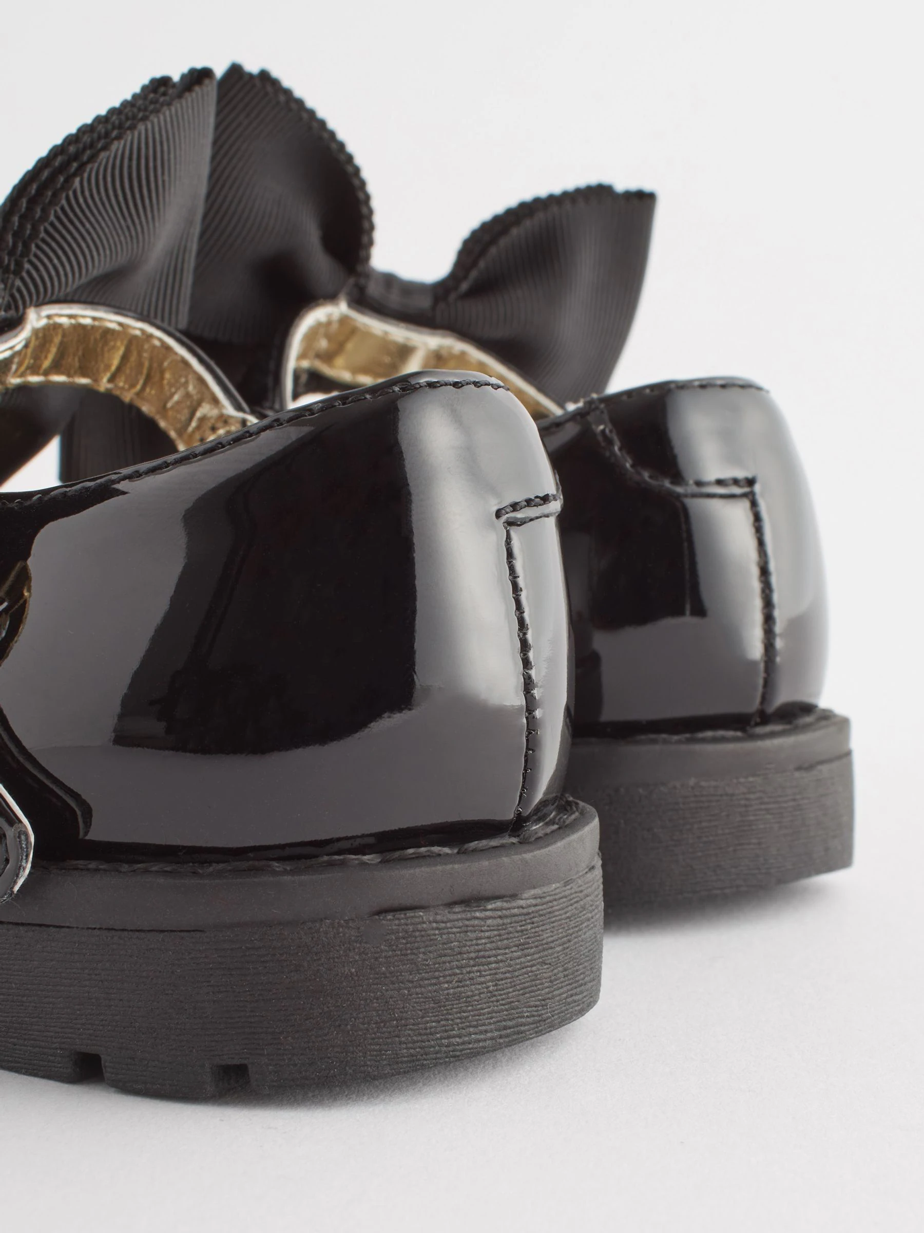 Zwart - Chunky Bow Mary Jane Shoes