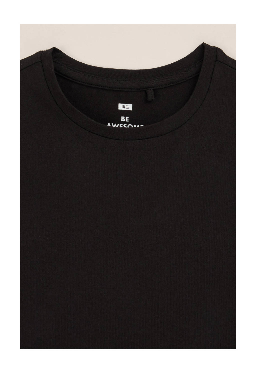 WE Fashion t-shirt - set van 5 zwart