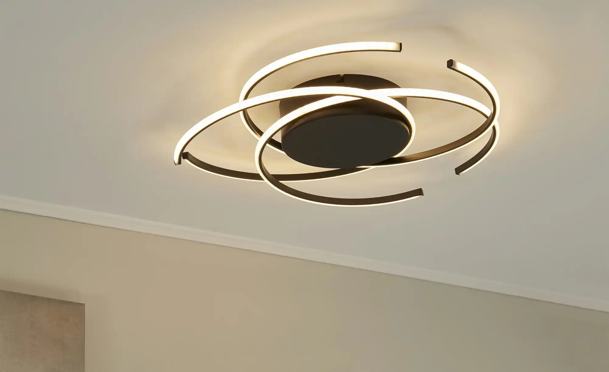 KHG LED-Deckenleuchte, 3-flammig, schwarz