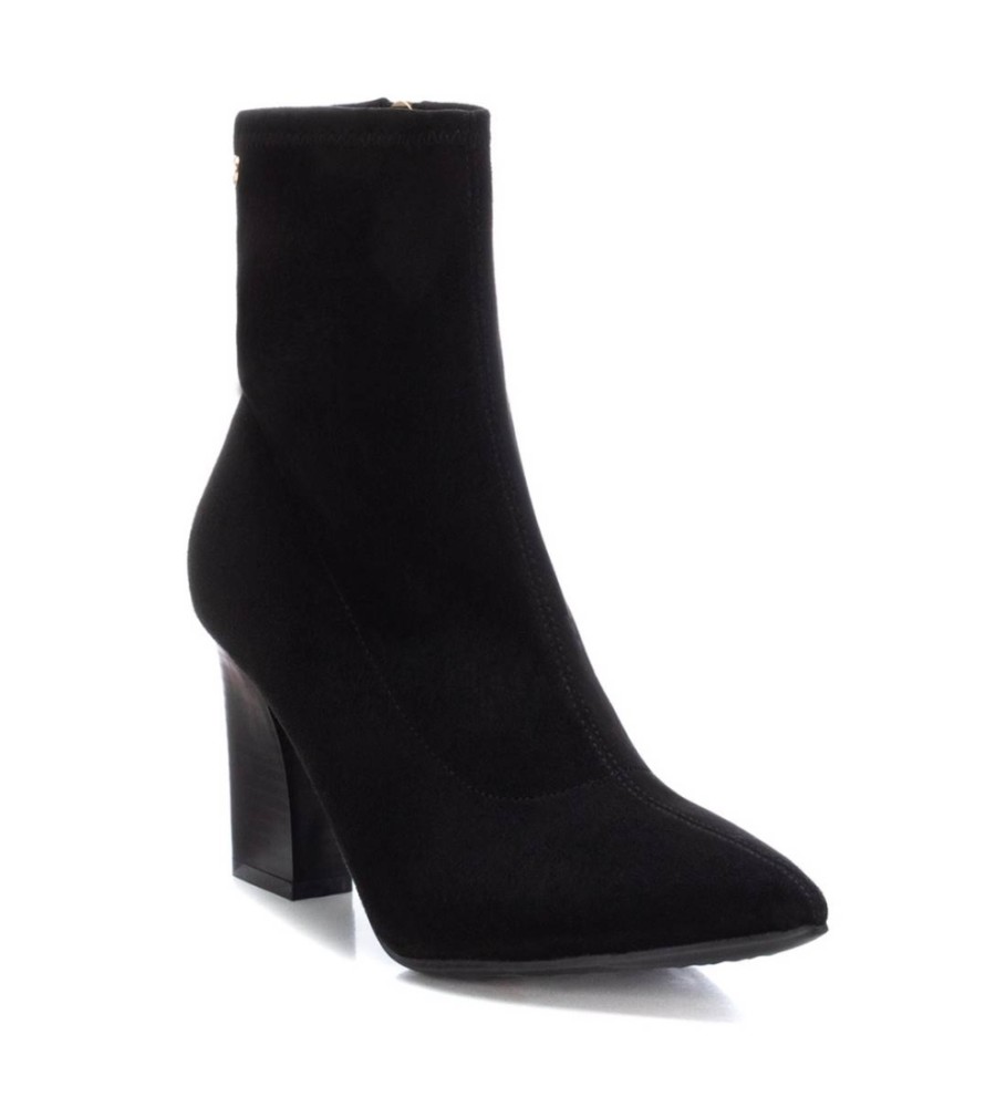 Botas de cano curto Xti 142026 pretas - Altura do salto: 8 cm -