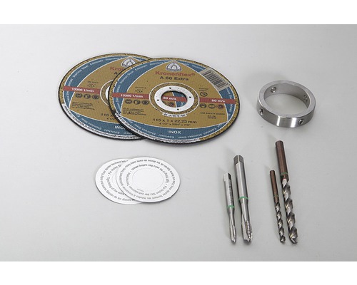 Pertura complete leuningset Hestia U-vorm roestvrij staal met ronde staven voor vloermontage B: 3 m