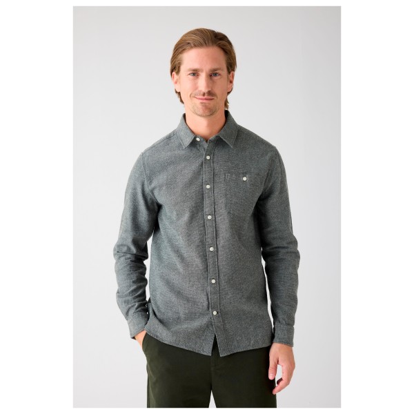KnowledgeCotton Apparel - Zig-Zag Twill Structure Shirt - Chemise
