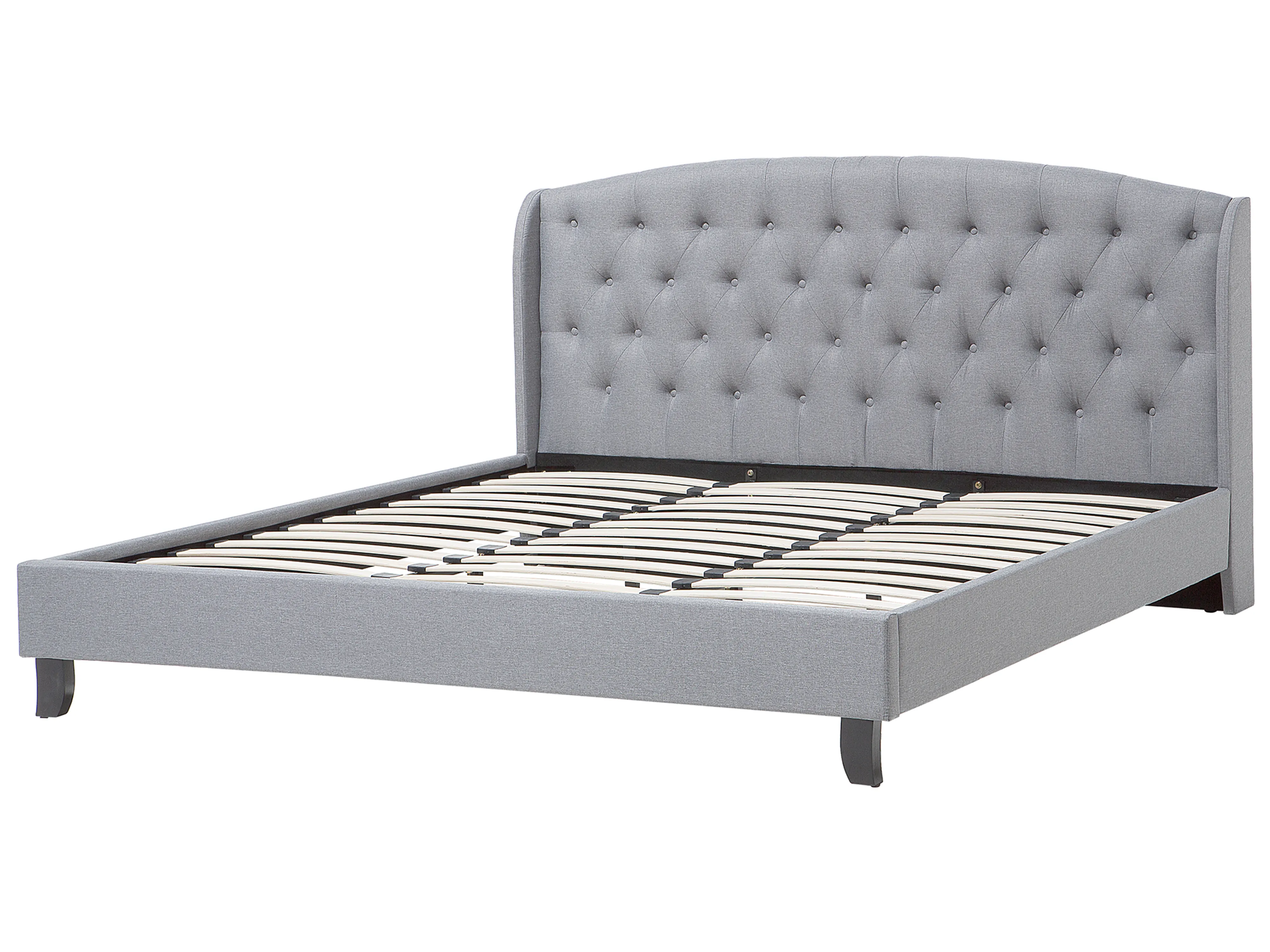 Bed Stof BORDEAUX 180 x 200 cm Lichtgrijs