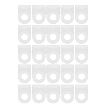Intensions runner gordijnrail Subtile wit 20 stuks