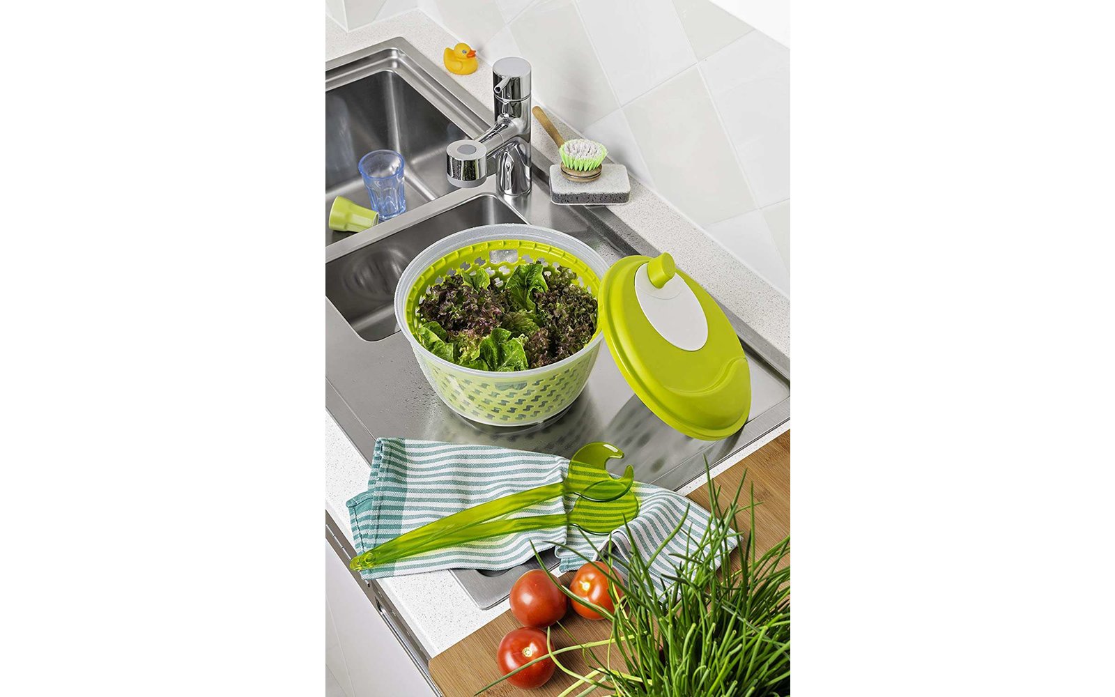 Rotho Salatschleuder fresh 4.5 Liter  horizon blue