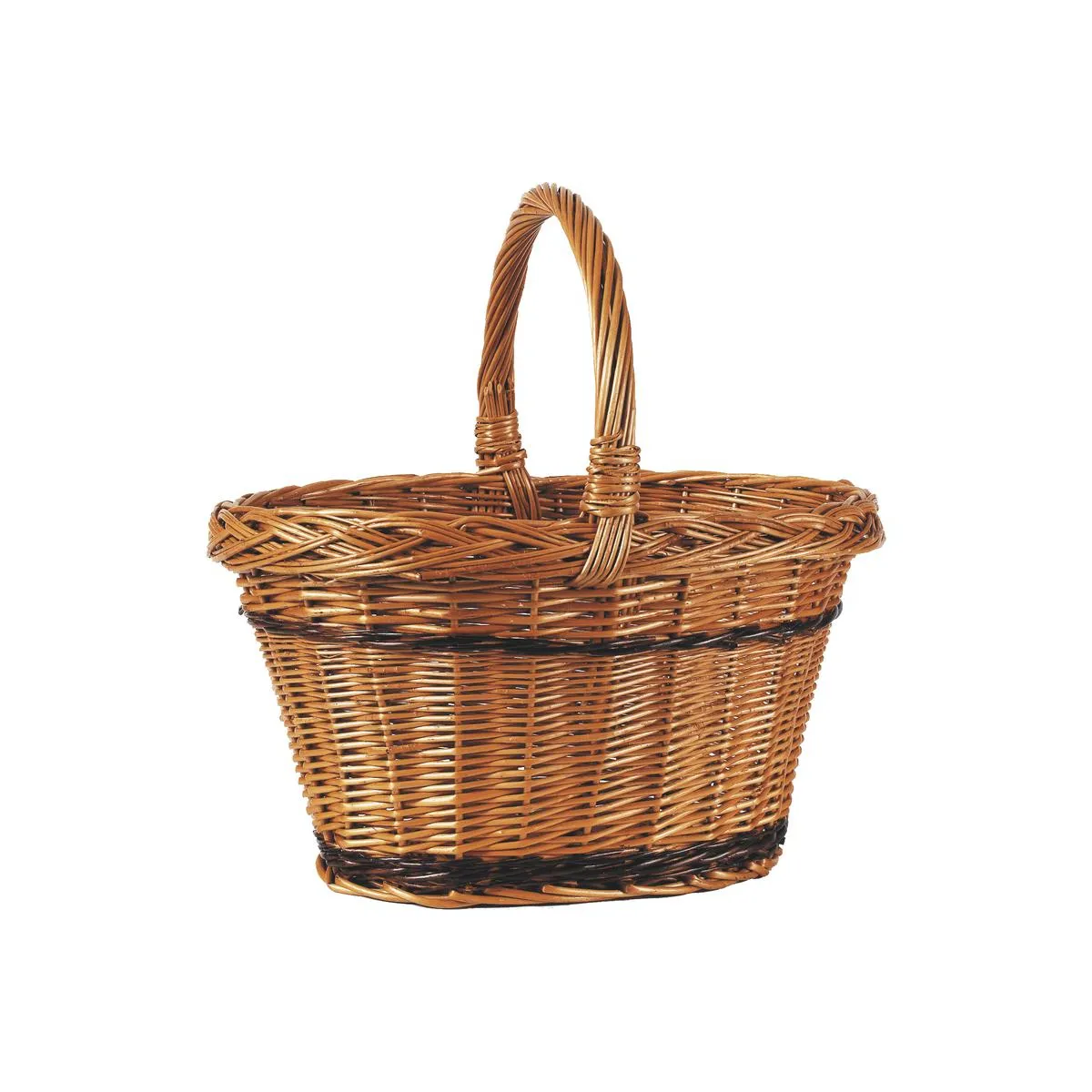 Aubry Gaspard Panier de marché en osier buff