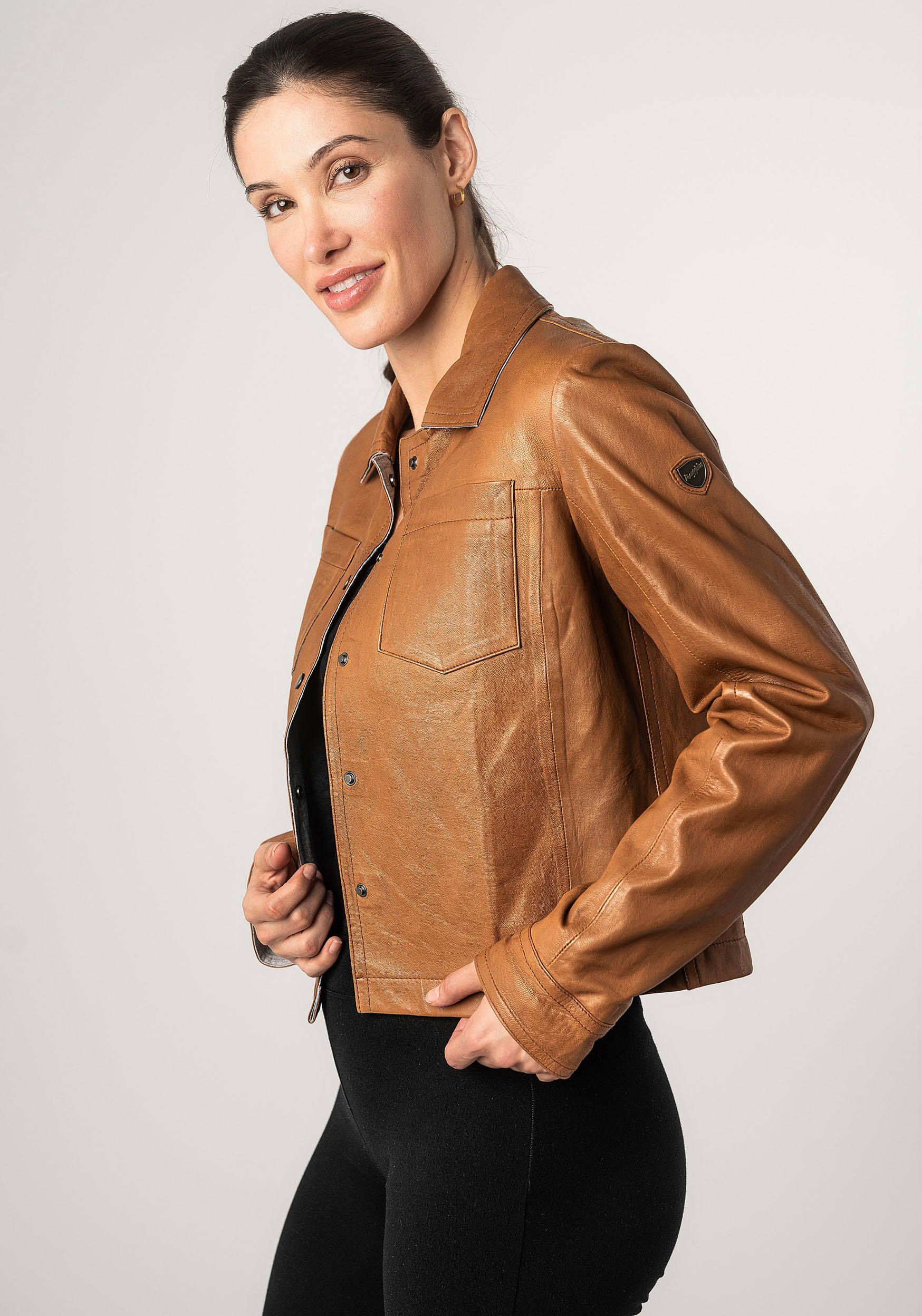 Mauritius Lederjacke »MWLefei« mit Brusttaschen