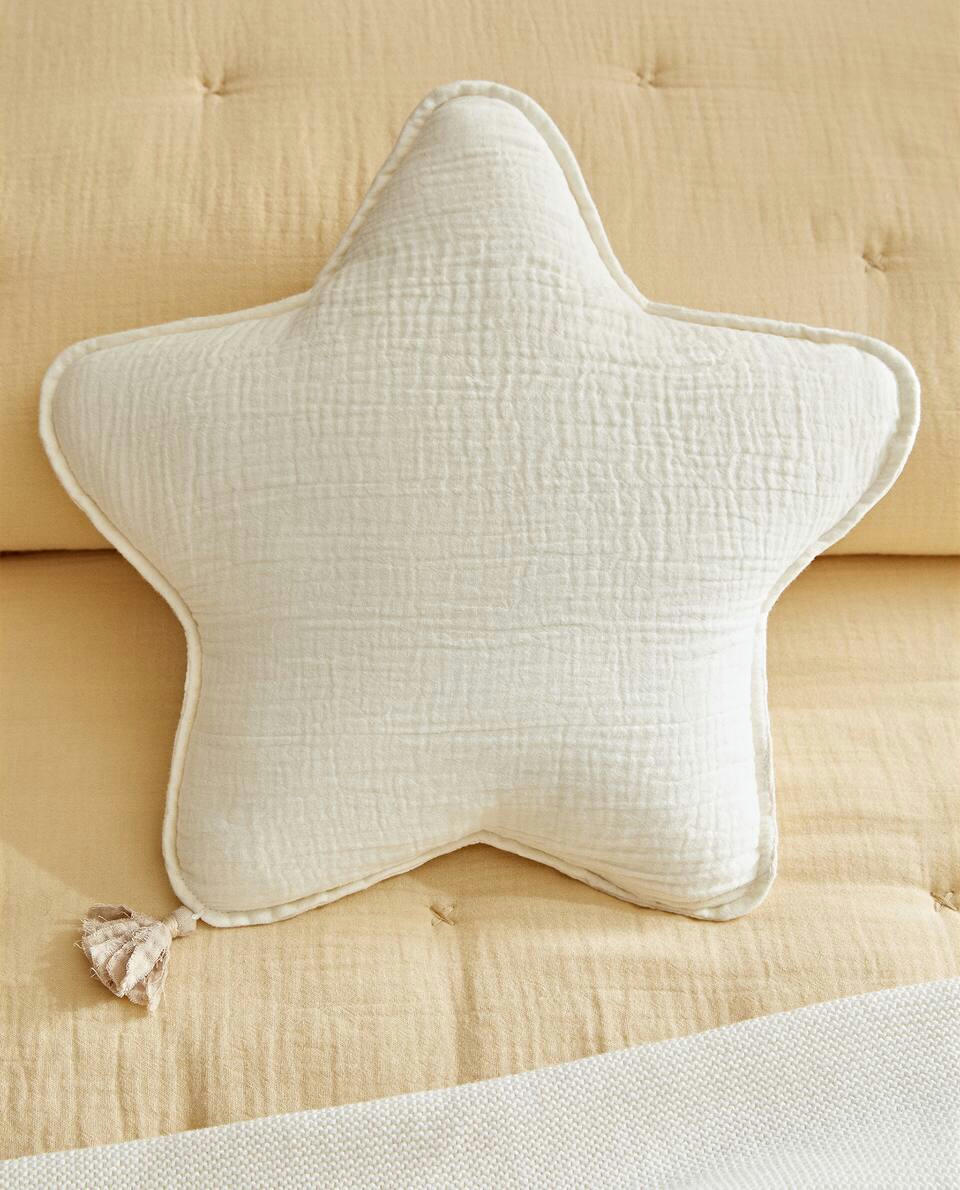 ALMOFADA ESTRELA DE MUSSELINA