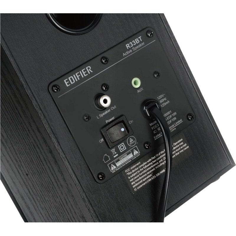 Enceinte connectée Hifi Edifier R33BT Noir vendues par paire