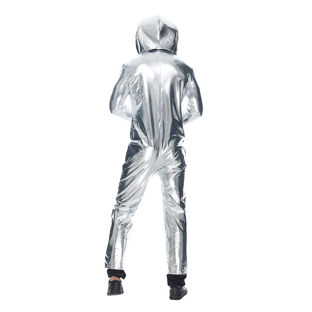 (180-190cm) Fasnacht Erwachsenen Kostüm Alien Overall Verkleidung für Motto Partys / Halloween - Silber