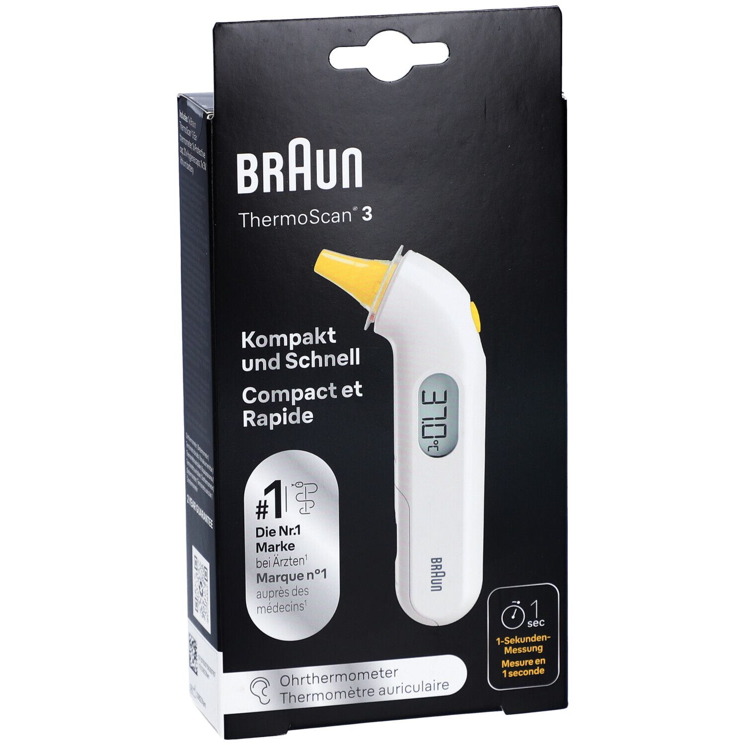 Braun ThermoScan® 3 Ohr-Kompaktthermometer