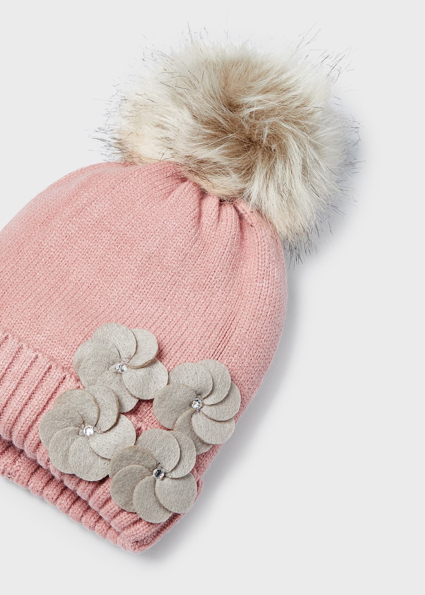 Conjunto de tricô de 3 peças para meninas
