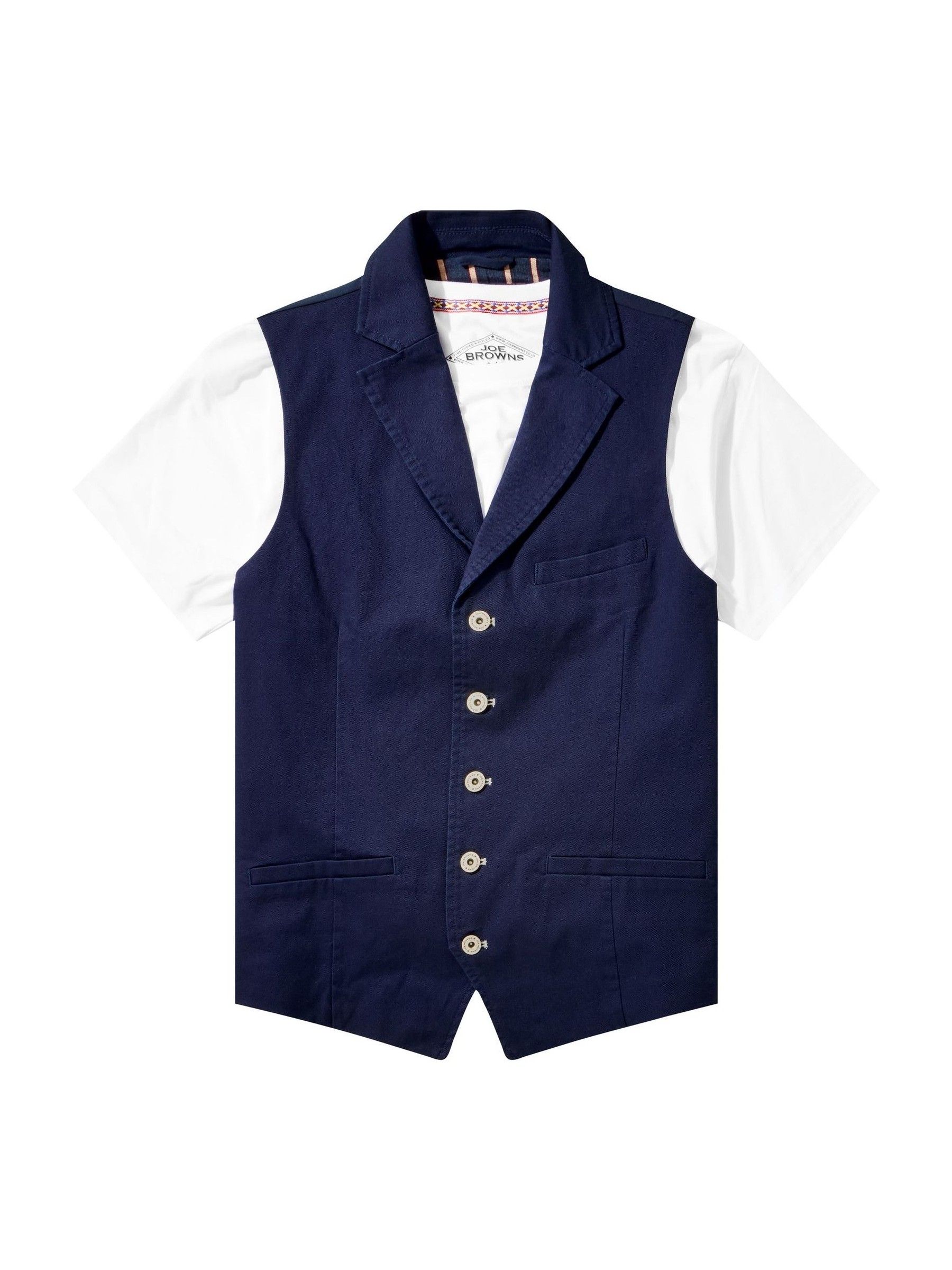 Joe Browns vintage werkkleding gilet van keperstof