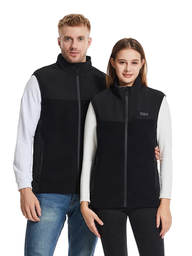 Varmevest 13 varmezoner Sort XL/XXL