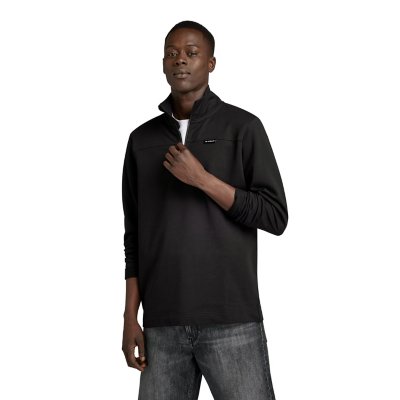 Sweatshirt zippé homme Half Zip Tweeter NOIR G-STAR