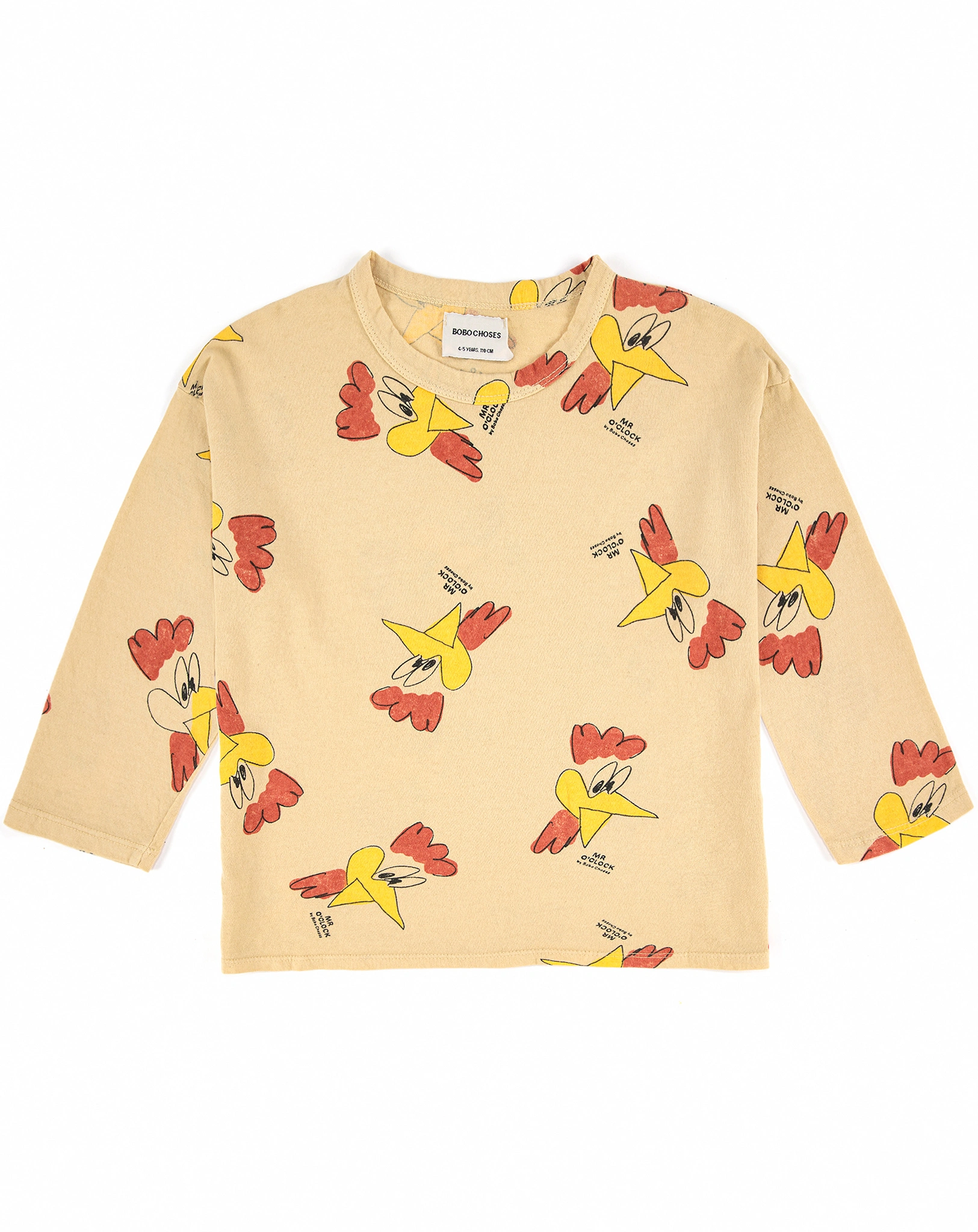 Langarmshirt MR O'CLOCK AOP in beige